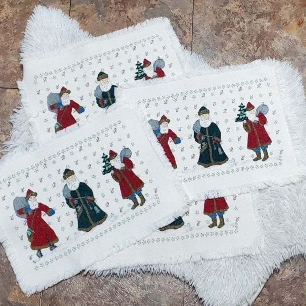 Lot of 4 Christmas Wise Men Placemats